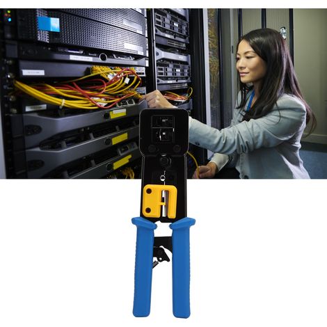 Cet outil de sertissage multifonctionnel RJ45 convient au sertissage des connecteurs RJ45/RJ12, CAT5, CAT5e et CAT6 standard et traversants. (1/5)