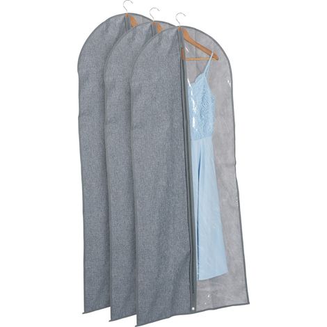 Juego de bolsas para ropa, 135 x 58 cm, protección para trajes y chaquetas (1/5)