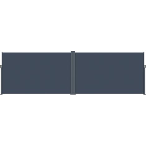 Lykke Seitenmarkise 1,8x3 m (x2) doppelt, dunkelgrau (1/4)