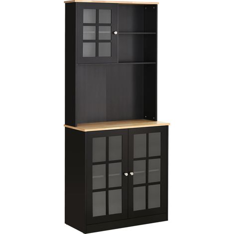 Armoire de cuisine Moritz noire (1/5)