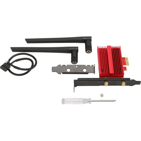 1 Adaptateur Wifi 6 PCIE,3000Mbps,Dissipation thermique,BT2,Bureau (1/5)