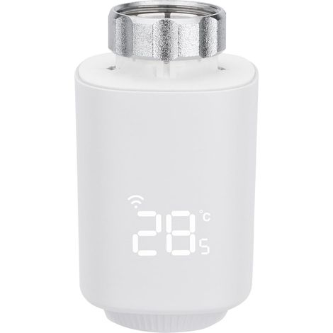 Vanne Thermostatique Connectée Zigbee - TRV Programmable pour Radiateur Eau Chaude - Contrôle via Smartphone (App Tuya/Smart Life) - Hub Zigbee Requis - Compatible (1/5)