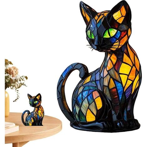 ACKERMAN Veilleuse LED Chat USB pour chambre à coucher – décoration féline & cadeau original pour amateurs de chats (1/5)
