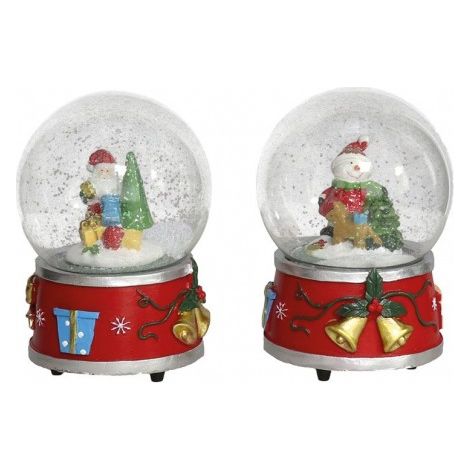 BOLA NIEVE STA CLAUS 10X14CM SURTIDA - EHLIS