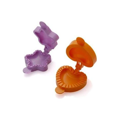 Brandani set 2 stampi panzerotti stella cuore plastica (1/2)