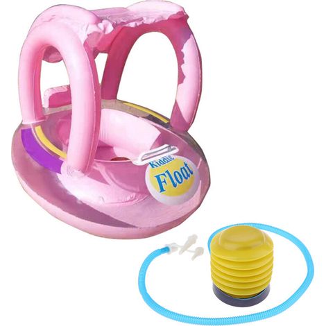 Bouee Bebe Siege De Piscine Anneaux De Natation Bouee Gonflable Avec Parasol Bouee Bebe De 3 Mois A 6 Ans (1/5)