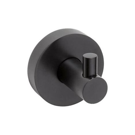 Einzelwandhaken DARK in schwarzem Messing 5,5 cm x 5,5 cm x 5 cm (104106020)