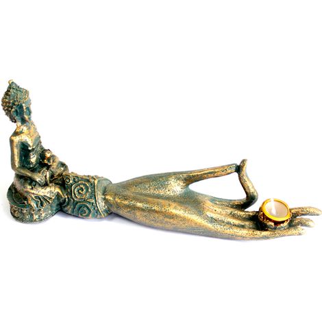 Bouddha Antique - Brûle-Encens à Main- Vendu par 1 (1/4)