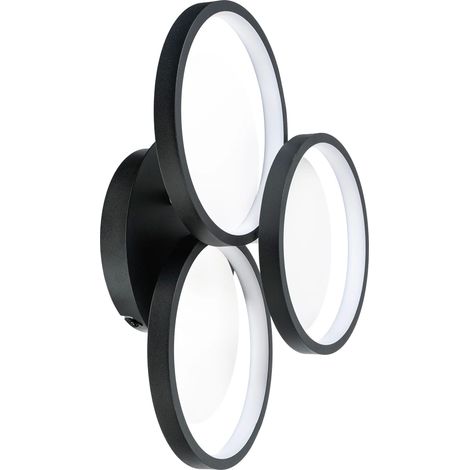 Lámpara De Techo Toolight App1919-C Black Led Black