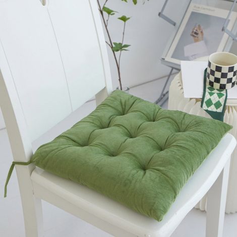 Coussin De Siege - 40x40x7 Cm - Velours Doux - Pour Bureau Maison Jardin - 1 Unite (1/5)