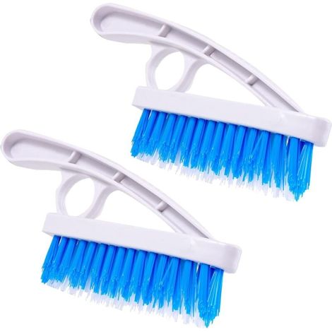 Paquete de 2 cepillos para juntas: cerdas de nailon rígidas para bañera y ducha, para juntas de pisos y azulejos (1/4)