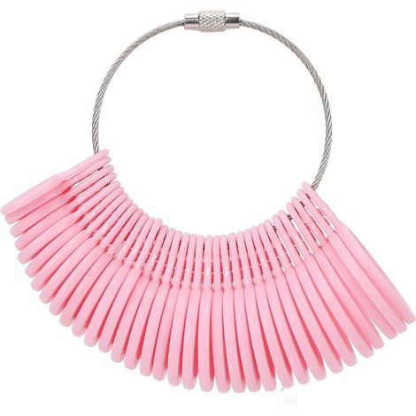Jauge de Mesure de Taille de Bague Professionnelle Rose Haute Précision pour Bijoutiers (1/5)