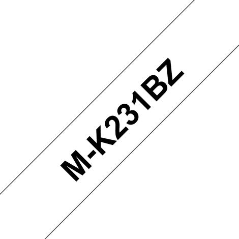 M-K231BZ cinta para impresora de etiquetas Negro sobre blanco