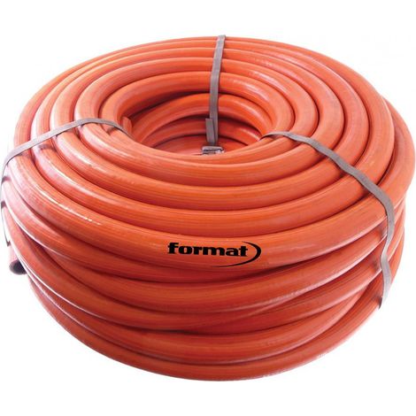 FP – Tuyau souple en caoutchouc rouge 1/2" – Longueur 20m – Pression 12 bar – Flexible et résistant à l'abrasion