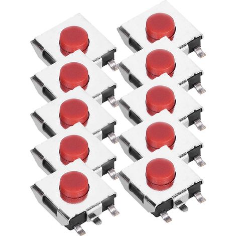 Lot de 200 boutons-poussoirs tactiles pour produits électroniques, avec fonction tactile légère (6 x 6 x 3,1 mm). (1/5)