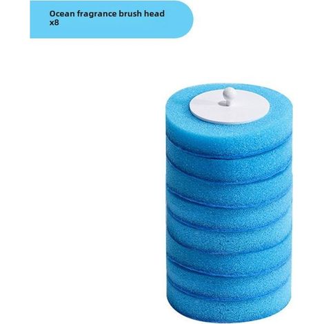 Têtes Brosse Toilette Bleues – Lot 48 – Jetables – Hygiéniques – Nettoyage Sans Contact (1/5)