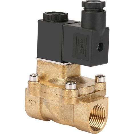 G1/2 Two port Two position Pilot Operated Solenoid Valve for Air Oil Water (DC24V)