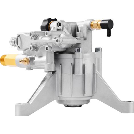 Mophorn Pompe de laveuse à pression, 3400 PSI, 2,5 GPM, arbre vertical de 7/8 po, kit de remplacement, pompe de laveuse de pièces, compatible avec Craftsman, Honda, RYOBI, Briggs & Stratton (1/5)