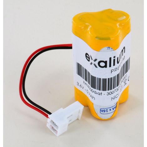 Batterie 3.6V 700mAh NiCd pour interrupteur schlumberger hm6000
