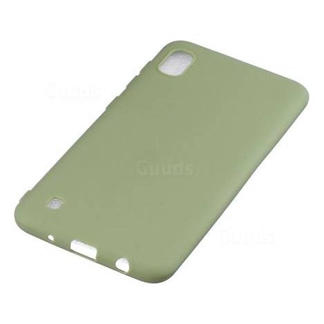 CUSTODIA PER SAMSUNG GALAXY A10 VERDE VERT IN SILICONE POSTERIORE (1/2)