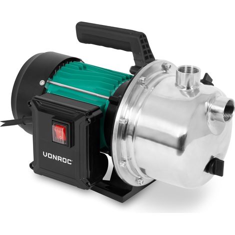 VONROC - Bewässerungspumpe 1300W – 5000 l/h – 4,8 bar – Edelstahl (1/5)