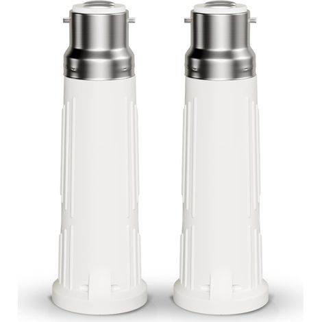 Adaptateur B22 vers E27, Rallonge de Douille 9 CM, Convertisseur Douille B22 en Vis Standard pour Ampoule E27, Max 200W 250V, Résistant à la Chaleur 180℃, Lot de 2 (1/5)