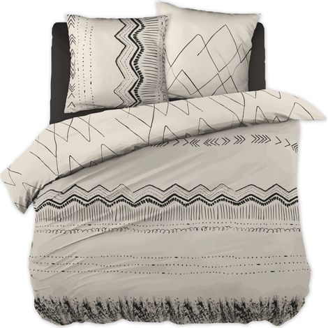 Parure de couette 100% coton 57 fils 200 x 200 cm BERBERE (1/5)