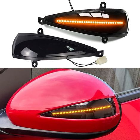 Set da 2 indicatori di direzione dinamici a LED per specchietto laterale Honda Civic MK8 2005-2012 berlina 3 porte/5 porte Type-S Type-R (giallo) (1/5)