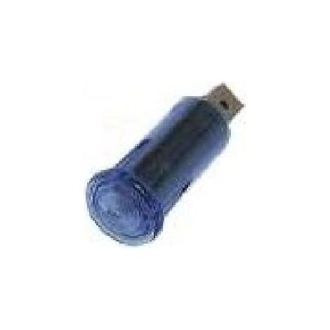 Voyant Lumineux Tubulaire Bleu 16mm