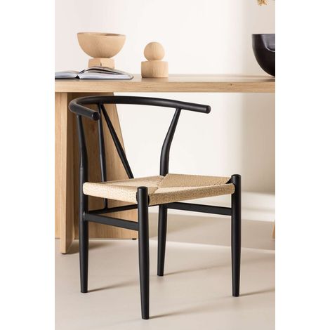 Alfons chaise de salle à manger noir.