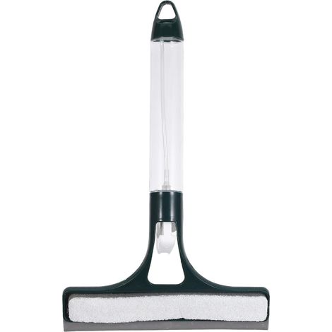 Raclette à vitres avec pulvérisateur, silicone, vert, pour douche (1/5)