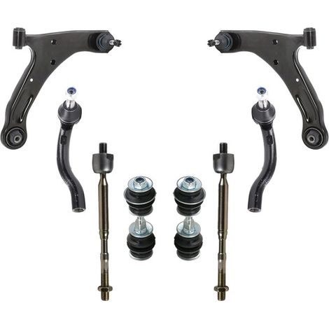 KIT BRACCIO OSCILLANTE 8 PEZZI COMPATIBILE CON TOYOTA AYGO (B1) 1.4 D-4D (WNB10, WNB1 / Kit Sospensione Completo OE/OEM / Bracci Oscillanti + Testine Sterzo / Sostituzione Diretta OEM