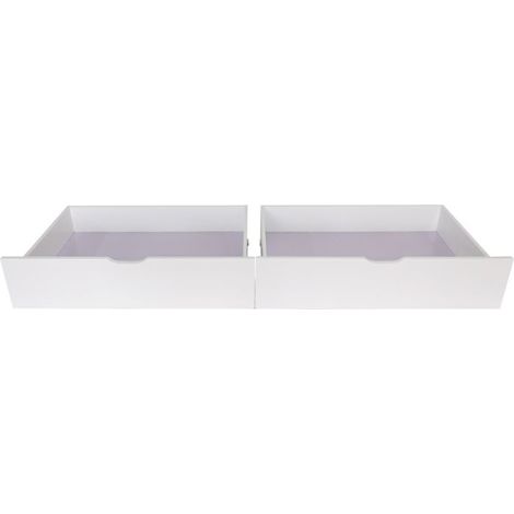 Schubladen 2er Set Holz weiß 23x94.5x93 cm