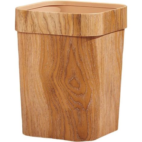 Wiederverwendbarer Holzeimer im Landhausstil, ideal fürs Wohnzimmer. (1/5)