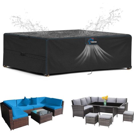 Abdeckhaube Wasserdicht Winddicht 420D Oxfordstoff 180x100x74cm (1/5)