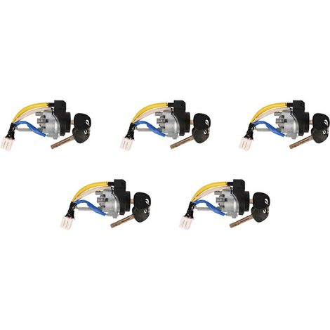5 cylindres de serrure d'allumage et 10 clés pour KIA 11-15 OPTIMA 13-17 RIO 81900-1WK00 (1/5)