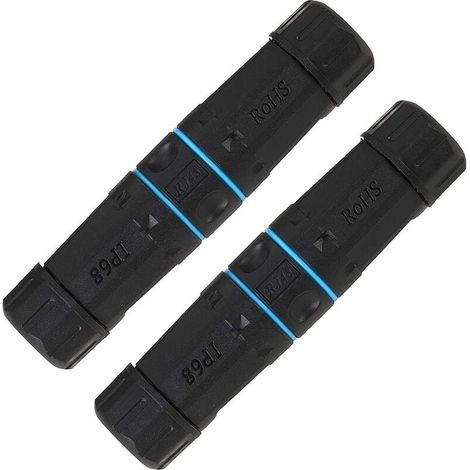 Lot de 2 connecteurs blindés RJ45 étanches IP68 Cat5/5e/6 8P8C Ethernet LAN Coupleur femelle vers femelle Adaptateur réseau pour l'extérieur-LIAIKI (1/5)