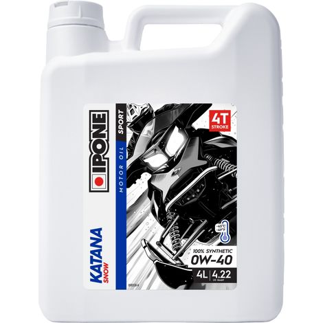Aceite sintético Ipone Katana Snow 0W40 4L para motos de nieve -45°C