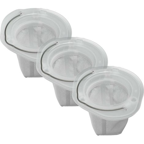 vhbw Filterset 3x Staubsaugerfilter kompatibel mit Black & Decker Dustbuster DVJ320B-QW Staubsauger - Schmutzfilter, Filtereinheit