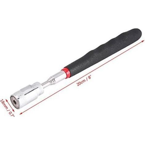 Outil de Ramassage Magnétique Télescopique avec LED pour Écrous Boulons et Vis (1/3)