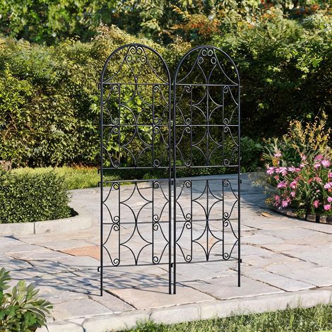 Treillis métallique à planter pour plantes grimpantes 2 pièces (1/5)