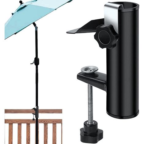 JSSEVN - Support de parasol pour balcon, balustrade de balcon, support de parasol pour balcon, terrasse ou table, camping (1/5)