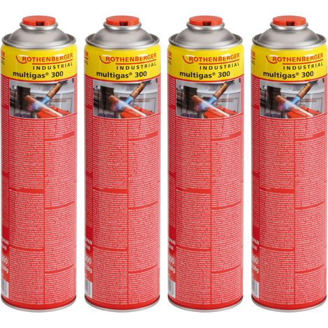 ROTHENBERGER  Industrial  4x  Multigas  300  600  ml  -  1000003743