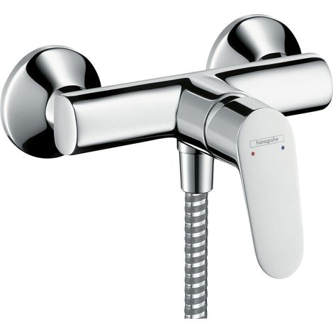 Hansgrohe – Mitigeur de douche monocommande Focus C2 – Cartouche céramique 2 vitesses – Débit 22 l/min – Montage mural – 31968000