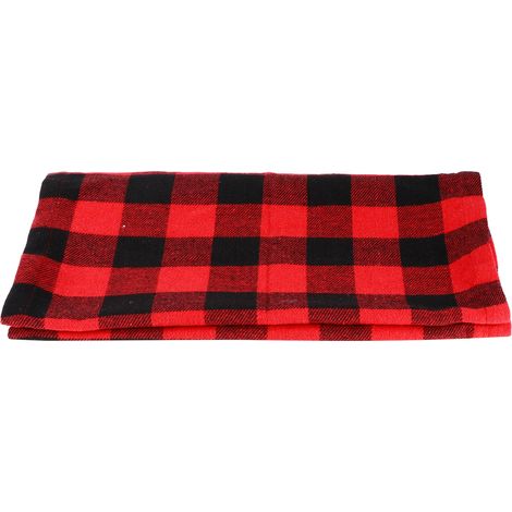 Nappe de table à carreaux rouge et noir 39x175cm, décoration de Noël pour maison et fête, accessoire festif Nouvel An (1/5)