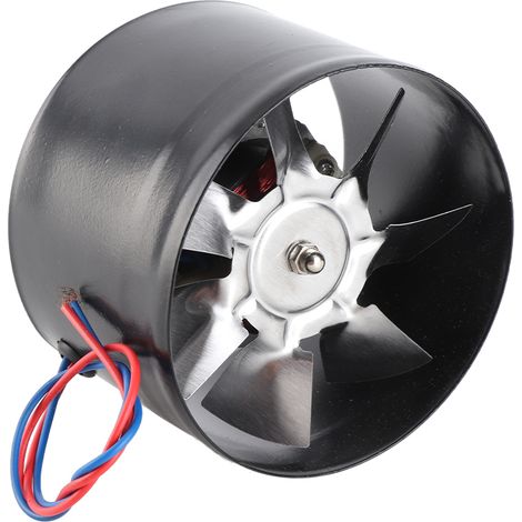 Ortviai Ventilateur de conduit rond en métal 4 pouces, silencieux et haute vitesse pour cuisine et sous-sol