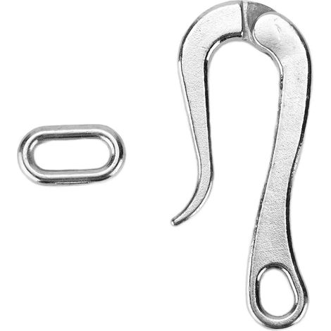 Élingue de bateau 4 pièces en acier inoxydable 316 poli, crochet pélican antirouille pour équipement nautique, accessoires marins résistants (1/5)