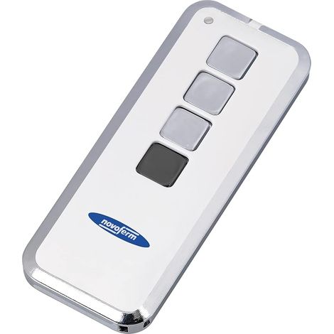 Télécommande 3 Canaux pour Portes de Garage Fréquence 433MHz 128-Bit AES Encryption Blanc (1/2)