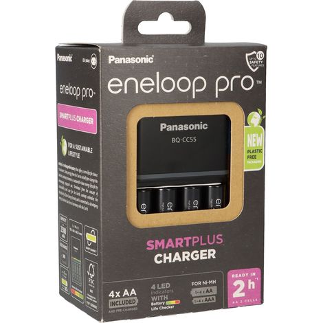 Panasonic eneloop Pro K-KJ55HCD40E Akkuladegerät AA/AAA (1/5)