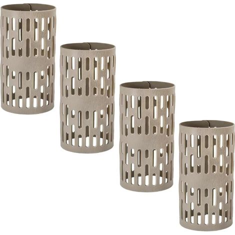Ensemble de 4 Protections d'arbre, Corsets d'arbre Gris, Protecteurs D'écorce en Plastique, Réutilisables (1/5)